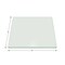 Fab Glass And Mirror 27in. Clear Square Glass Table Top 3/8in. Thick Pencil Polish Tempered Touch Corners 27SQR10THPETE - alternate 1