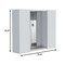 Homeroots 24" White Laminate Accent Cabinet With Four Shelves 477612 - alternate 4