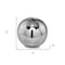 Homeroots 3" Silver Metal Decorative Orb 354591 - alternate 3