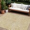 Homeroots 8' X 10' Gold And Beige Abstract Washable Indoor Outdoor Area Rug 598965 - alternate 1