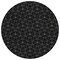 Homeroots 8' Black And Ivory Round Geometric Washable Indoor Outdoor Area Rug 596718 - alternate 7