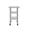 Flash Furniture Rawcliffe Stainless Steel Work Table 24in. x 48in. w/2 Undershelves and 4 Casters w/2 Locking NH-WT-GU-2448-CAS-GG - alternate 4
