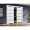 Sartodoors Sliding Closet Double Bi-fold Doors, Planum 0015 White Silk and Aluminum Strips, Sturdy Tracks Mold PLANUM0015DBF-WS-72 x 84 (4* 18x84) - alternate 3