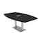 Skutchi Designs Boat Conference Table With Power, 48 in W, 72 in L, Black HAR-BOT-48x72-DOU-U999ST19-ESIL - alternate 1