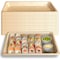 Ecoquality 1.0L Compostable Natural Sugarcane Bagasse No Lid Small Take Out Sushi Serving Tray, 25PK EQ1LSUSHINL-25 - alternate 1