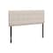 Homeroots Beige Linen Blend Upholstered Full Headboard 490177 - alternate 1
