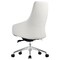Leisuremod Celeste Office Chair in Upholstered Leather and Iron Frame with Swivel and Tilt, White CO20WL - alternate 4