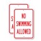 Signmission No Swimming Allowed, 12'' X 18'' 2 Signs, Heavy Gauge Aluminum, 2PK A-1218-2PACK-2814 - alternate 1