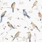 Chesapeake Birdsong Orange Trail Wallpaper 3124-13851 - alternate 1