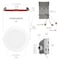 Nuwatt 6 Inch 2 Hour Trim Fire Rated Recessed Lighting, Canless LED Lights 2700K-5000K, 1200LM, 12PK NW-P-DL-6-15W-5CT-FR-WH-12P - alternate 5