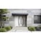 Vdomdoors Metal Double Doors Deux 6500 White Enamel Frosted Glass 1 Sidelight Entry Modern Painted 86x96 (W72 DEUX6500DEXD-BEM-W72+14xH96-RH-I - alternate 4