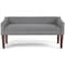 Homeroots 50in Gray and Brown Fabric and Wood Upholstered Bench 642317 - alternate 1