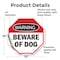 Signmission Warning Beware of Dog, 10 Inch X 10 Inch, Vinyl Decal OC-D-10-337 - alternate 3