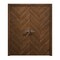Sartodoors Interior Solid French Double Doors 48 x 80 inches, Ego 5005 Cognac Oak Veneer, Wood Interior Solid EGO5005DD-DKO-48 - alternate 1