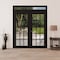 Vdomdoors Front Exterior Prehung Metal-Plastic Double Doors Clear Glass / MANUX 8151 Matte Black / Office Com MANUX8151DEXD-BLK-W72xH80+14-LH-I - alternate 2