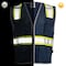 Dome75 Hi-Vis Safety Vest SM/MD Class Non-ANSI/Enhanced Visibility , Zipper 6 Pockets, 2 Mic Tab DV2183 - alternate 4