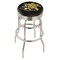 Holland Bar Stool Co 25" Chrome 2-Ring Wichita State Swivel Bar Stool, Accent Ring L7C3C25WichSt - alternate 1
