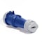 Leviton Pin & Sleeve Connector, 60 A, 250V AC, Three Phase, 3 Pole, IEC Grounding, NEMA 3R, 4X, 6P, 12 460C9WLEV - alternate 4