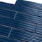 Apollo Tile Arte 1.97 in. x 7.87 in. Glossy Blue Ceramic Subway Deco Wall and Floor Tile 4.09 sqft/case, 38PK RID88NAVDECGL - alternate 7
