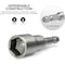 Neiko 1/4'' Hex Shank Magnetic Power Nut Driver Set 5 Piece SAE Sizes 1/4'' to 1/2'' Cr-V 10066A - alternate 4