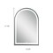 Homeroots 38" Black Metal Arch Lighted Bathroom Vanity Mirror 564854 - alternate 6