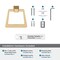Amerock Blackrock Champagne Bronze Contemporary 6-13/16 in 173 mm Length Towel Ring BH36002CZ - alternate 4