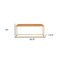 Homeroots 43in Brown And Gold Upholstered Upholstery Bedroom Bench 489315 - alternate 3