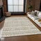 Homeroots 10' X 14' Beige And Ivory Southwestern Washable Indoor Outdoor Area Rug 587511 - alternate 6