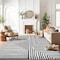 World Rug Gallery Modern Maze Area Rug 7 ft 10 in x 10 ft Cream WR148CREAM8X10 - alternate 7