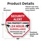Signmission Security Alert This Property Under, 10 Inch X 10 Inch, Vinyl Decal OC-D-10-1 - alternate 3