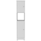 Homeroots 16in White Wood Accent Cabinet With Two Doors 477659 - alternate 1