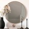 Homeroots 31" Gold Round Metal Framed Full Length Hanging Mirror 564447 - alternate 6