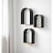 Homeroots Set Of Three Black And Brown Metal And Solid Wood Arched Wall Mounted Accent Shelf 608674 - alternate 1