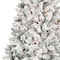Homeroots 4' Pre Lit Full Flocked Spruce Christmas Tree 709830 - alternate 3