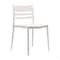 Flash Furniture Bridgeport Indoor-Outdoor Stacking Patio Chair w/Slatted Backrest, All-Weather Resin Chair, White DHF-317-APP-WH-GG - alternate 1