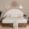 Baxton Studio Bernice Japandi Cream Boucle and Walnut Brown Wood Queen Bed 257-14059-ZORO - alternate 9