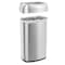 Hls Commercial 16 gal Oval Trash Can, Silver, Open Top, Stainless Steel, 11.5 in HLS16STV - alternate 4