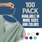 Lifemaster Heavy-Duty Plastic Hangers, Non-Slip, Space-Saving, Holds 5 lbs, Gray, 100PK LMPLCGRY100 - alternate 5