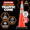 Xpose Safety 36 in Slim Line Orange Traffic Cone, 12 lb Base, 6in & 4in Collar, DOT Approved, 252 PK, Full Pallet OTC36SL-64-12L-FP252-X - alternate 6