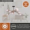 Vaxcel Orbit 32-in W Bronze and Brass Sputnik Ceiling Light Clear Glass C0238 - alternate 5