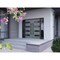 Vdomdoors Front Exterior Prehung Aluminum Double Doors Ronex0131 Grey 2 Sidelights Mirrored Clear Glass Entry RONEX0131DEXD-GRE-W12+72+12xH80-RH-I - alternate 2
