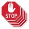 Signmission Stop, 10 inch X 10 inch, Aluminum Metal Signs, 5PK OC-A-5Pack-10-295 - alternate 1
