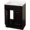 Zenith Products Bathroom Vanity Single Espresso 24in W X 18in D X 35in H Espresso RBC24CH - alternate 6