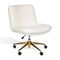 Martha Stewart Eloise Upholstered Office Chair in Off White/Polished Brass CH-232196-2-CR-GLD-MS - alternate 1