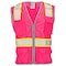 Dome75 Hi-Vis Safety Vest 2X/3X Class Non-ANSI/Enhanced Visibility , Zipper 6 Pockets, 2 Mic Tab DV2183 - alternate 1