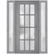 Vdomdoors Front Exterior Prehung FiberGlass Door Frosted Glass / Manux 8312 Grey Ash / 2 Sidelight Exterior W MANUX8312EXD-SS-W14+36+14 x H80-LH - alternate 3