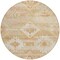 Homeroots 8' Copper Terra Cotta And Ivory Round Southwestern Washable Indoor Outdoor Area Rug 588704 - alternate 4