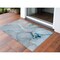 Homeroots 2' X 3' Blue and Ivory Abstract Washable Non Skid Indoor Outdoor Area Rug 559676 - alternate 1