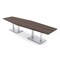 Skutchi Designs Hexagon Conference Table With Power Unit, 48 in W, 120 in L, Brown HAR-HEX.IR-48X120-DOU-H3041-NA - alternate 1