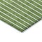 Homeroots 3' X 5' Green And Gray Striped Washable Indoor Outdoor Area Rug 597157 - alternate 6